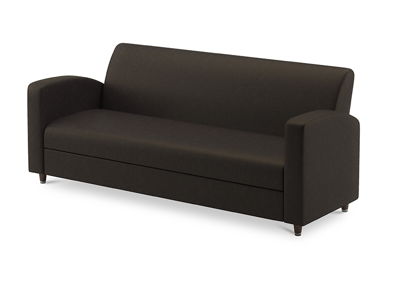 Club 3 Seater Sofa In Deep Brown Color